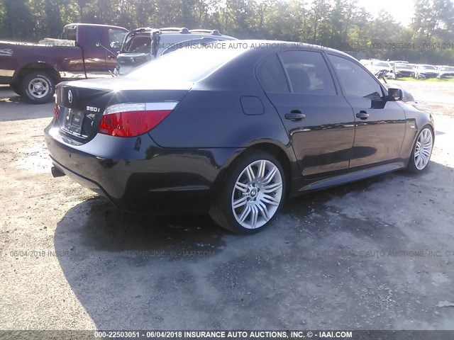 WBANW53568CT54234 - 2008 BMW 550 I BLUE photo 4