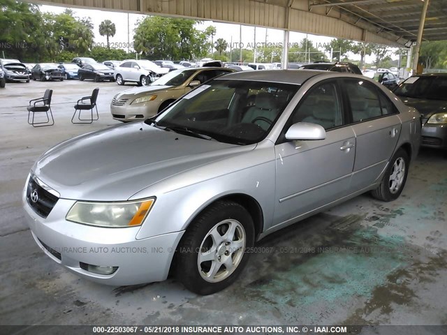 KMHEU46CX6A076911 - 2006 HYUNDAI SONATA GLS/LX SILVER photo 2