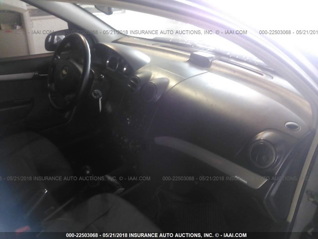 KL1TD56667B064656 - 2007 CHEVROLET AVEO LS GRAY photo 5