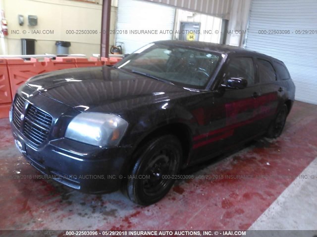 2D4FV47T56H416359 - 2006 DODGE MAGNUM SE BLACK photo 2