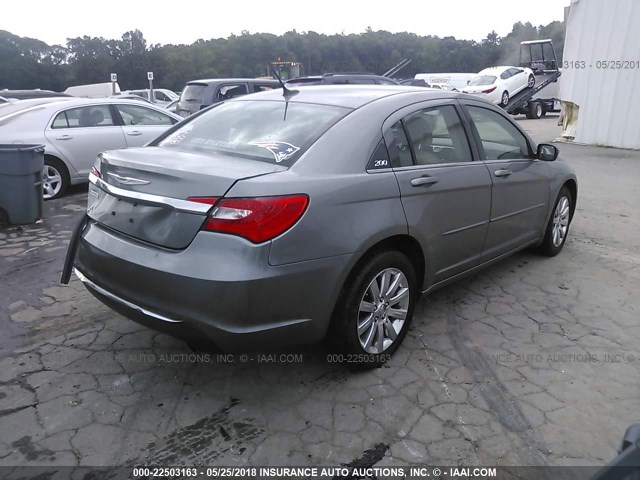 1C3BC1FG9BN593068 - 2011 CHRYSLER 200 TOURING GRAY photo 4