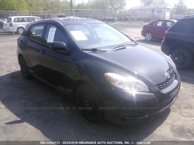 2T1KU40E49C061547 - 2009 TOYOTA COROLLA MATRIX  BLACK photo 1