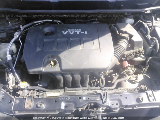 2T1KU40E49C061547 - 2009 TOYOTA COROLLA MATRIX  BLACK photo 10