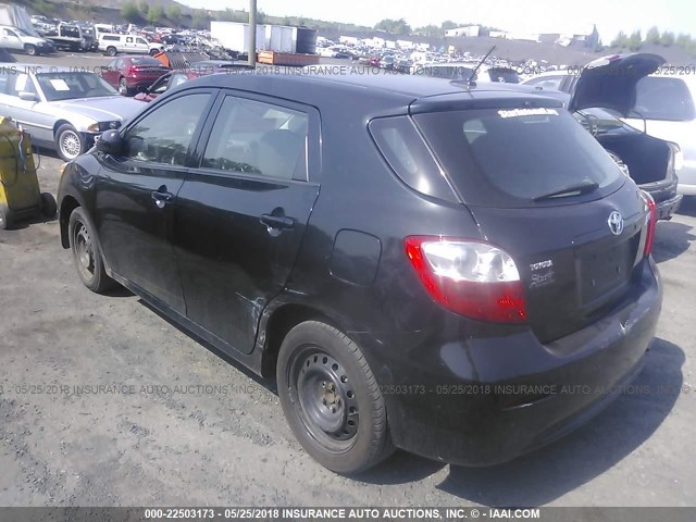 2T1KU40E49C061547 - 2009 TOYOTA COROLLA MATRIX  BLACK photo 3