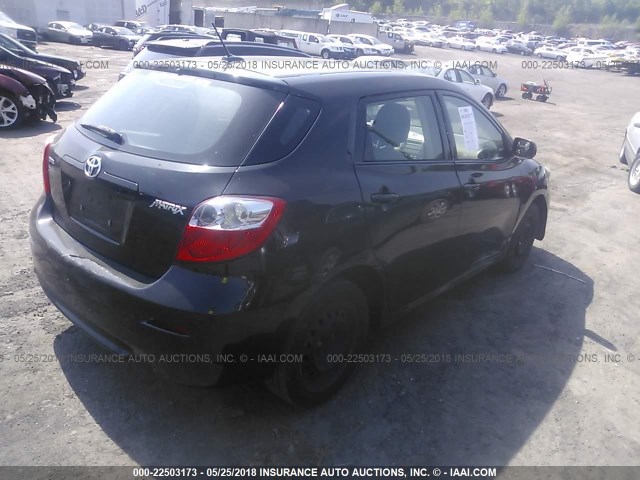 2T1KU40E49C061547 - 2009 TOYOTA COROLLA MATRIX  BLACK photo 4