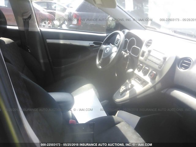 2T1KU40E49C061547 - 2009 TOYOTA COROLLA MATRIX  BLACK photo 5