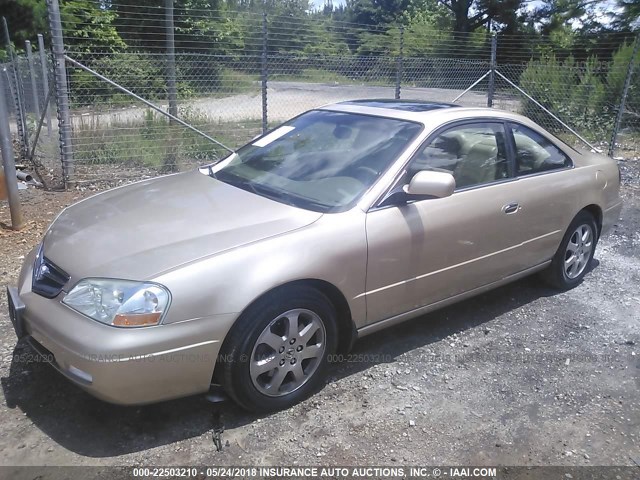 19UYA42401A035769 - 2001 ACURA 3.2CL GOLD photo 2