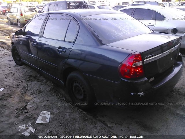 1G1ZS51F86F247556 - 2006 CHEVROLET MALIBU LS მუქი ლურჯი ფოტო 3