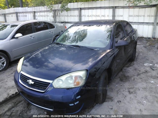 1G1ZS51F86F247556 - 2006 CHEVROLET MALIBU LS მუქი ლურჯი ფოტო 6
