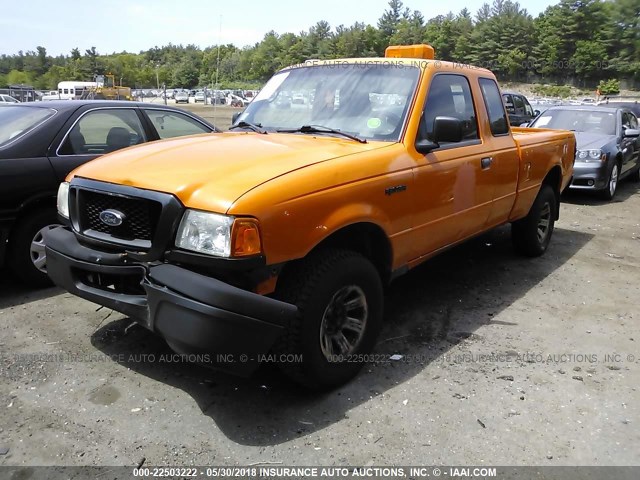 1FTYR15EX5PA12061 - 2005 FORD RANGER SUPER CAB ORANGE photo 2