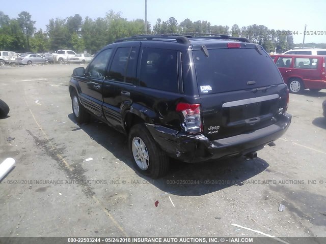 1J4GW48N64C217104 - 2004 JEEP GRAND CHEROKEE LAREDO/COLUMBIA/FREEDOM 黑色 照片 3