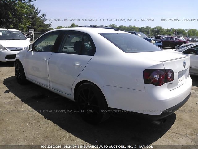 3VWRJ7AJ5AM148564 - 2010 VOLKSWAGEN JETTA WOLFSBURG 白色 照片 3