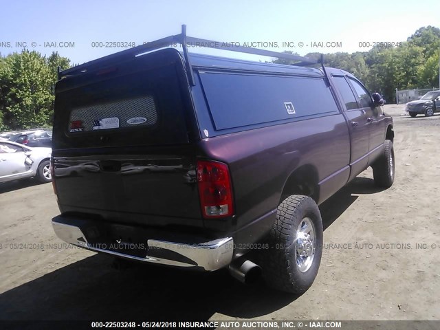 3D7KS28CX5G848831 - 2005 DODGE RAM 2500 ST/SLT 栗色 照片 4