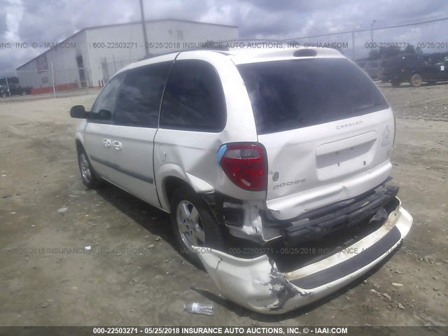 1D4GP45R95B109676 - 2005 DODGE CARAVAN SXT WHITE photo 3