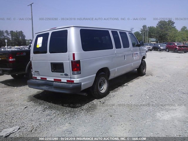 1FMNE11W29DA87336 - 2009 FORD ECONOLINE E150 WAGON GRAY photo 4