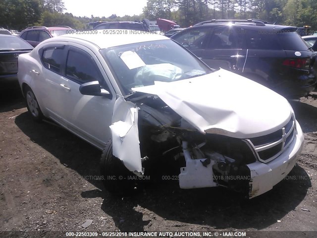 1B3CC4FB6AN167313 - 2010 DODGE AVENGER SXT WHITE photo 1