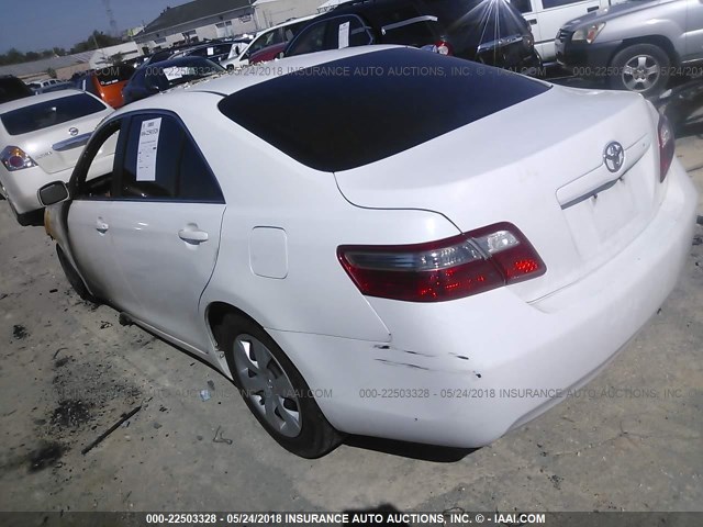 4T1BE46K87U574029 - 2007 TOYOTA CAMRY NEW GENERAT CE/LE/XLE/SE WHITE photo 3