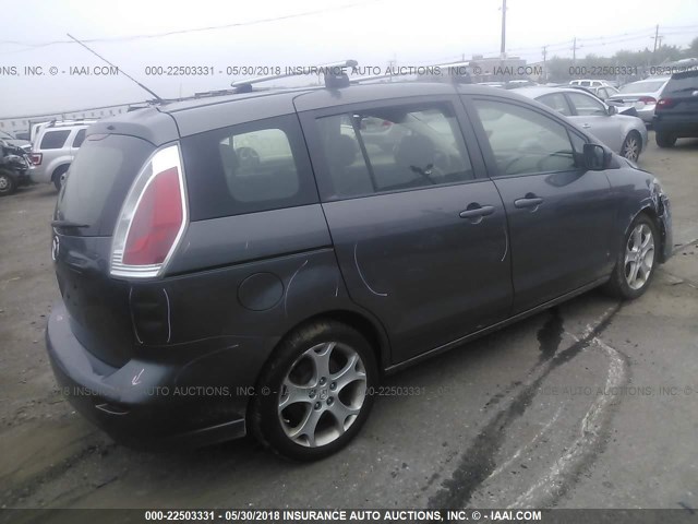 JM1CR2W32A0363594 - 2010 MAZDA 5 GRAY photo 4