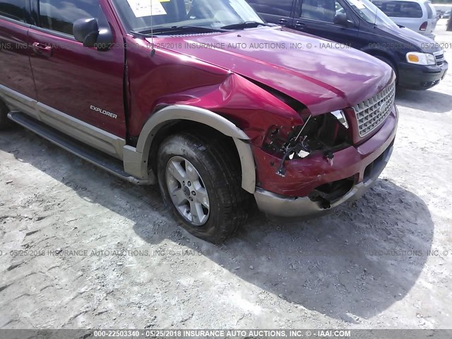 1FMZU74K74UA92766 - 2004 FORD EXPLORER EDDIE BAUER BURGUNDY photo 6