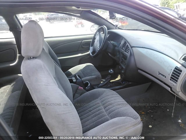 2G1WX15K629121736 - 2002 CHEVROLET MONTE CARLO SS ბურგუნდია ფოტო 5