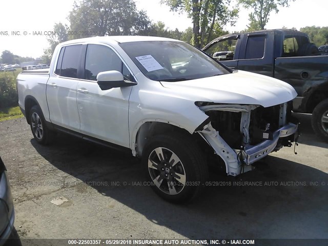 5FPYK3F62HB012181 - 2017 HONDA RIDGELINE RTL WHITE photo 1