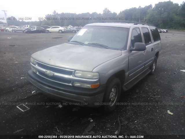 1GNFK16Z72J118129 - 2002 CHEVROLET SUBURBAN K1500 GRAY photo 2