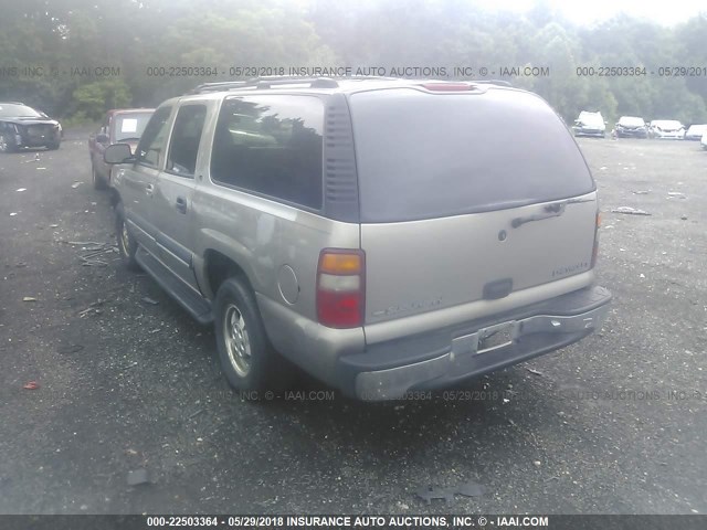 1GNFK16Z72J118129 - 2002 CHEVROLET SUBURBAN K1500 GRAY photo 3