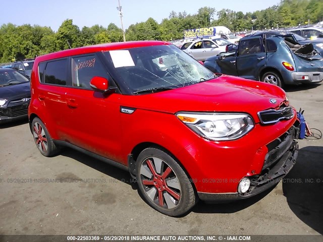 KNDJX3A53E7745027 - 2014 KIA SOUL ! RED photo 1