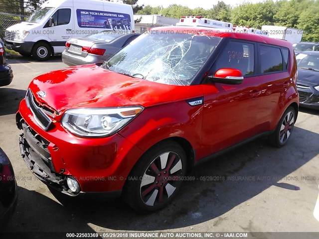 KNDJX3A53E7745027 - 2014 KIA SOUL ! RED photo 2