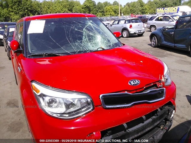 KNDJX3A53E7745027 - 2014 KIA SOUL ! RED photo 6