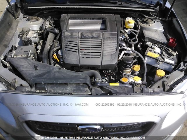 JF1VA1B66H9806884 - 2017 SUBARU WRX SILVER photo 10