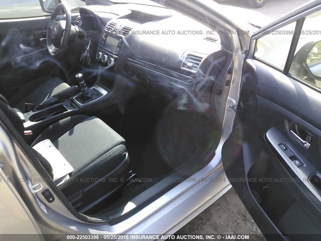 JF1VA1B66H9806884 - 2017 SUBARU WRX SILVER photo 5