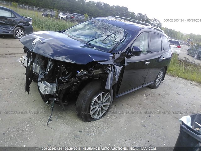 5N1AR2MN2GC665899 - 2016 NISSAN PATHFINDER S/SV/SL/PLATINUM 黑色 照片 2