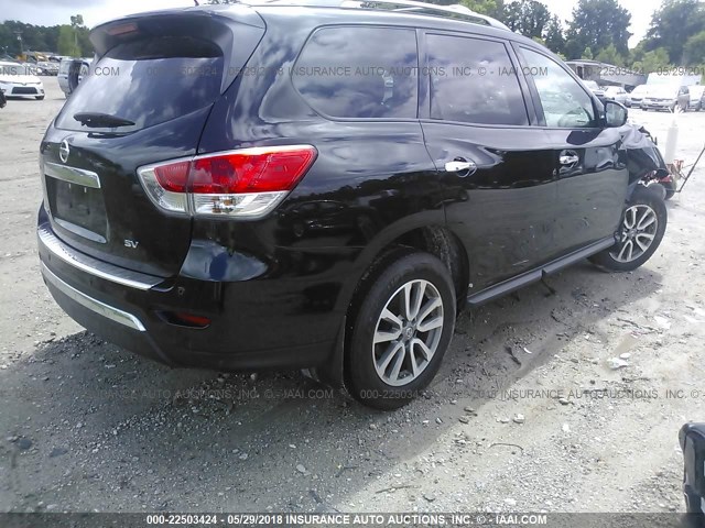 5N1AR2MN2GC665899 - 2016 NISSAN PATHFINDER S/SV/SL/PLATINUM BLACK photo 4