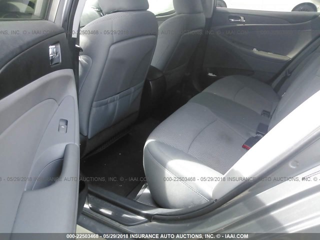 5NPEB4AC0EH872821 - 2014 HYUNDAI SONATA GLS GRAY photo 8