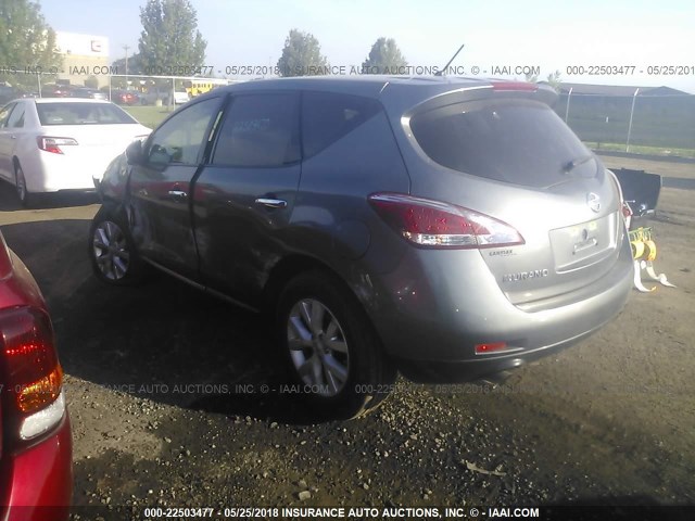 JN8AZ1MW1EW527651 - 2014 NISSAN Murano S/SL/SV/LE GRAY photo 3