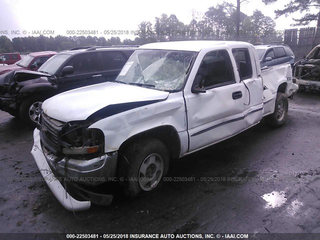 1GTEK19T01E136877 - 2001 GMC NEW SIERRA K1500 WHITE photo 2