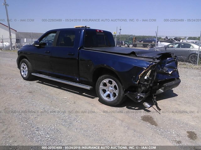 1C6RR7UT9ES177207 - 2014 RAM 1500 SPORT Dark Blue photo 3