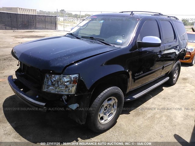 1GNSCAE05BR247647 - 2011 CHEVROLET TAHOE C1500  LS BLACK photo 2