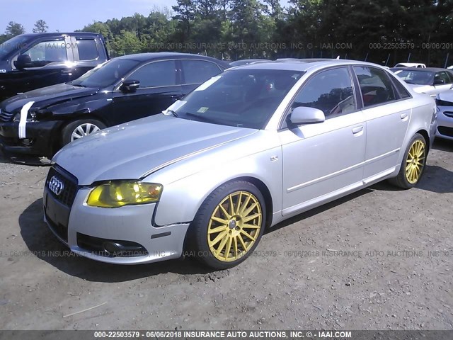 WAUBF78E58A165920 - 2008 AUDI A4 S-LINE 2.0T TURBO SILVER photo 2