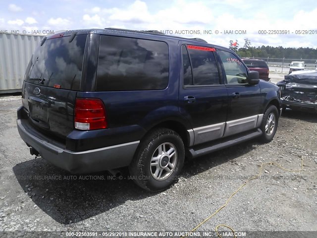 1FMRU15W73LB53522 - 2003 FORD EXPEDITION XLT ლურჯი ფოტო 4