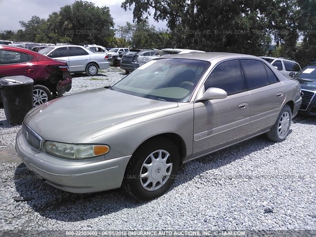 2G4WY55J511107029 - 2001 BUICK CENTURY LIMITED GOLD photo 2