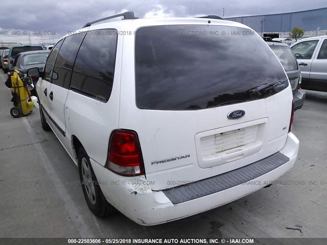 2FMZA51667BA02974 - 2007 FORD FREESTAR SE WHITE photo 3