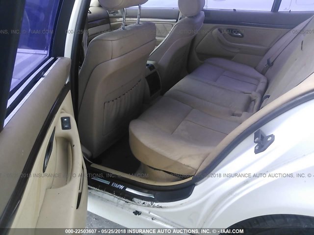 WBADT43452GY43083 - 2002 BMW 525 I AUTOMATIC WHITE photo 8