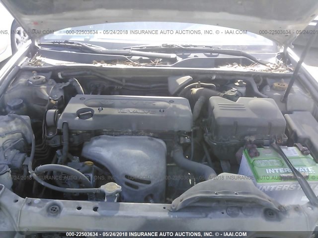 4T1BE30KX3U773743 - 2003 TOYOTA CAMRY LE/XLE/SE ვერცხლისფერი ფოტო 10