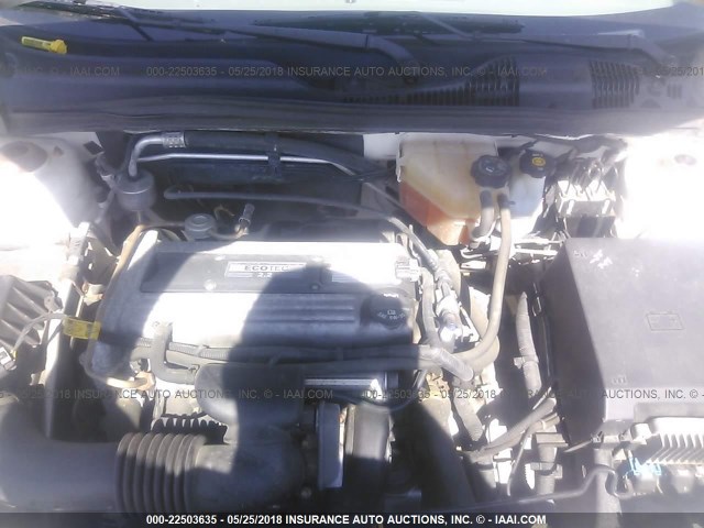 1G1ZS52F05F329908 - 2005 CHEVROLET MALIBU WHITE photo 10