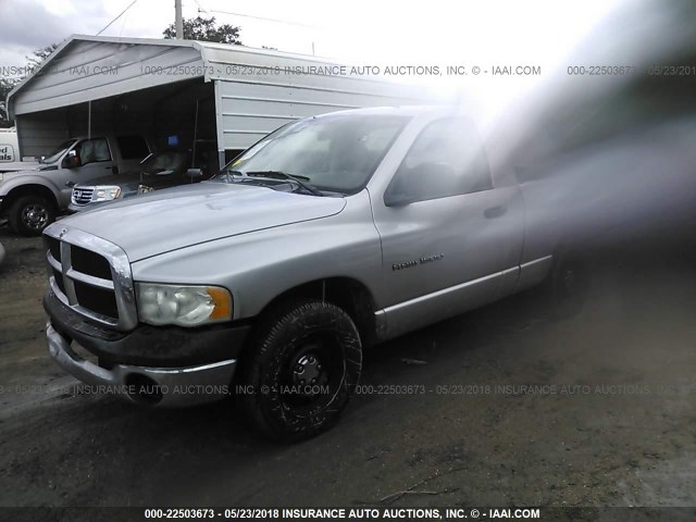 1D7HA16K25J608768 - 2005 DODGE RAM 1500 ST SILVER photo 2