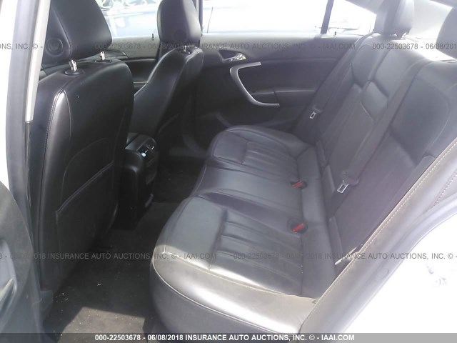 2G4GR5ER9C9215228 - 2012 BUICK REGAL WHITE photo 8