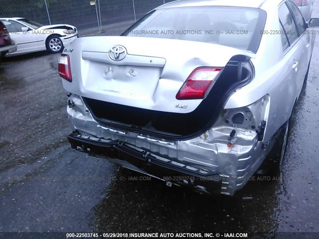 4T1BE46K67U136786 - 2007 TOYOTA CAMRY NEW GENERAT CE/LE/XLE/SE SILVER photo 6