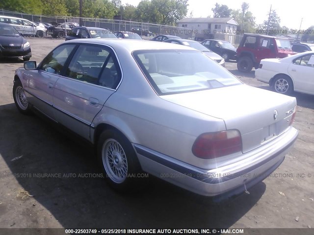 WBAGJ8326WDM10579 - 1998 BMW 740 IL SILVER photo 3